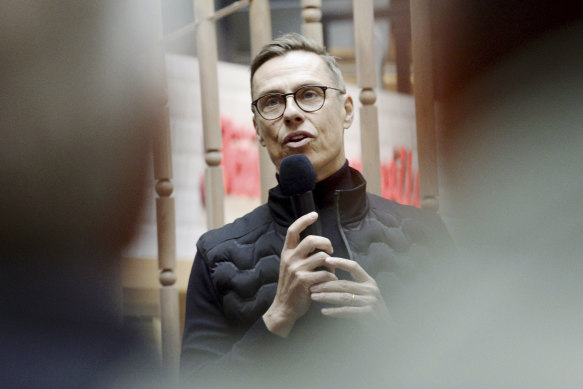 National Coalition presidential candidate Alexander Stubb on the campaign trail.