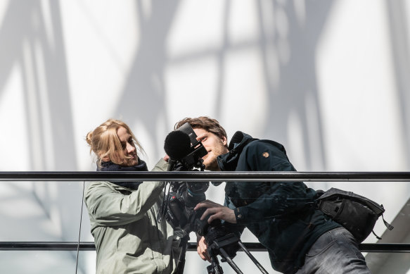 Estonian Director Marta Pulk at work.