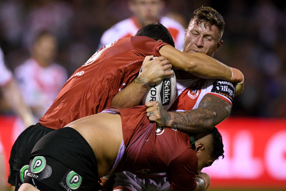 Tariq Sims is yet to play a club grade game with a one-ref system. 
