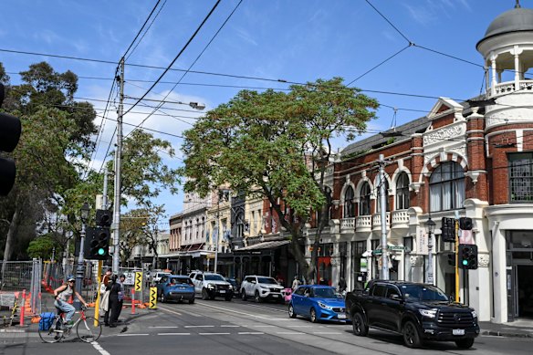 Brunswick Street in Fitzroy would be part of the inner Melbourne activity centres. 