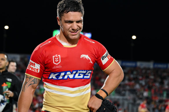 Kodi Nikorima has remained in Queensland while the Dolphins travelled to Sydney.