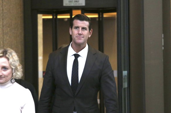 Ben Robert-Smith leaves the Federal Court in Sydney on Thursday.