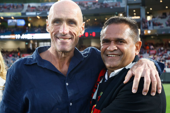 Tony Lockett and Nicky Winmar.