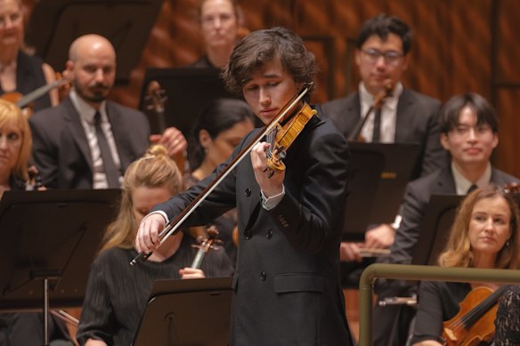 Daniel Lozakovich performs Sibelius’ Violin Concerto at the Sydney Opera House.