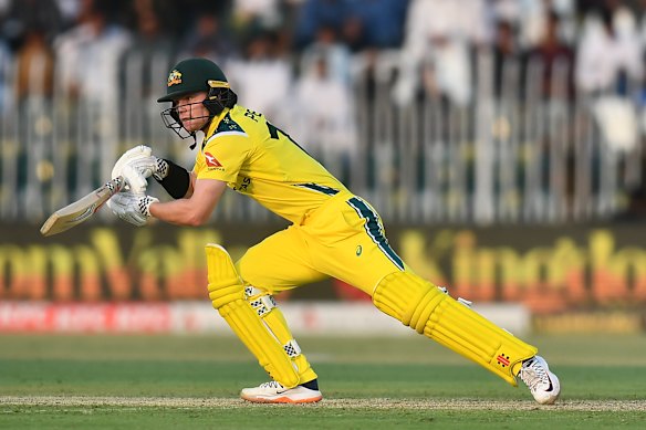 Australian debutant Oliver Peake.