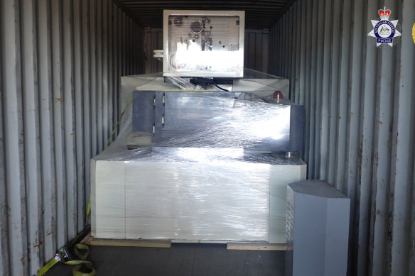 The machines were imported into Port Botany. 