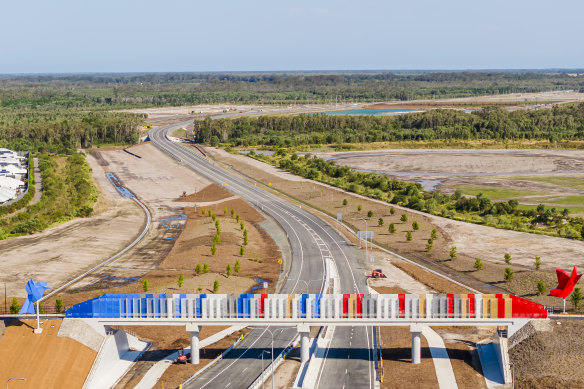 Bells Creek Arterial Road in Calounda South opened on Tuesday, eight years after the estate opened.