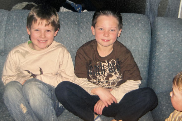 Bryan Kennedy (left) and Tyler Farquharson. Bailey Farquharson is at bottom right.