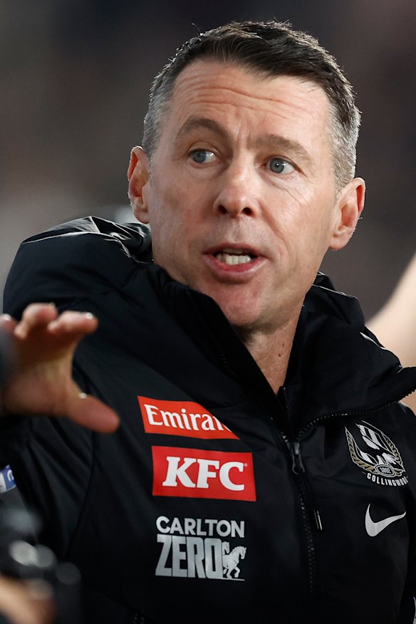 Magpies coach Craig McRae.