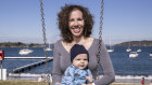 Company director Ranya Alkadamani with baby Felix. 