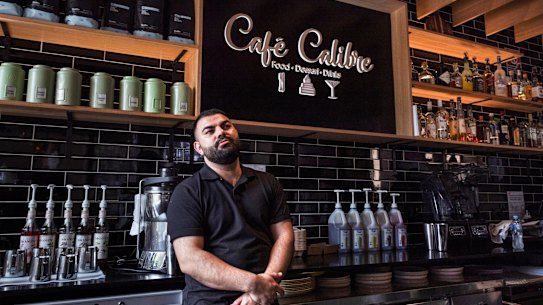 Messi Sahow runs Cafe Calibre in Arlington. 