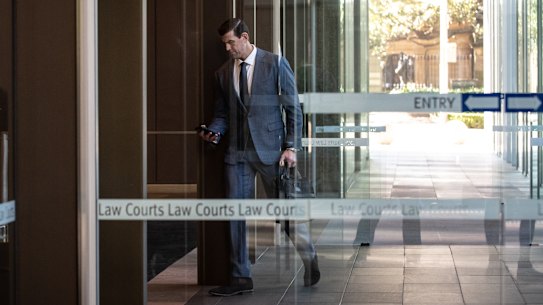 Ben Roberts-Smith outside the Federal Court earlier this week.