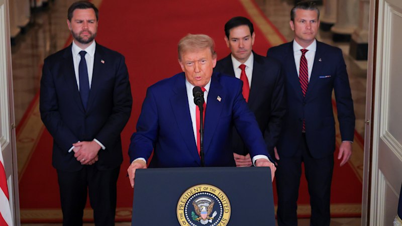 Watch: Donald Trump’s White House address after US strikes on Iran