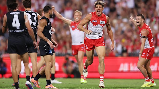 Charlie Curnow began his career at Sydney in good style.