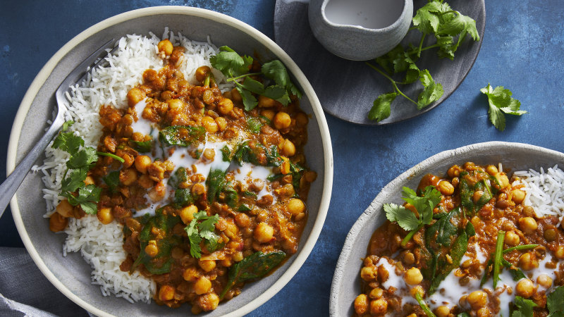 What do you call this, dhal? No, it’s RecipeTin Eats’ lentil chickpea coconut curry