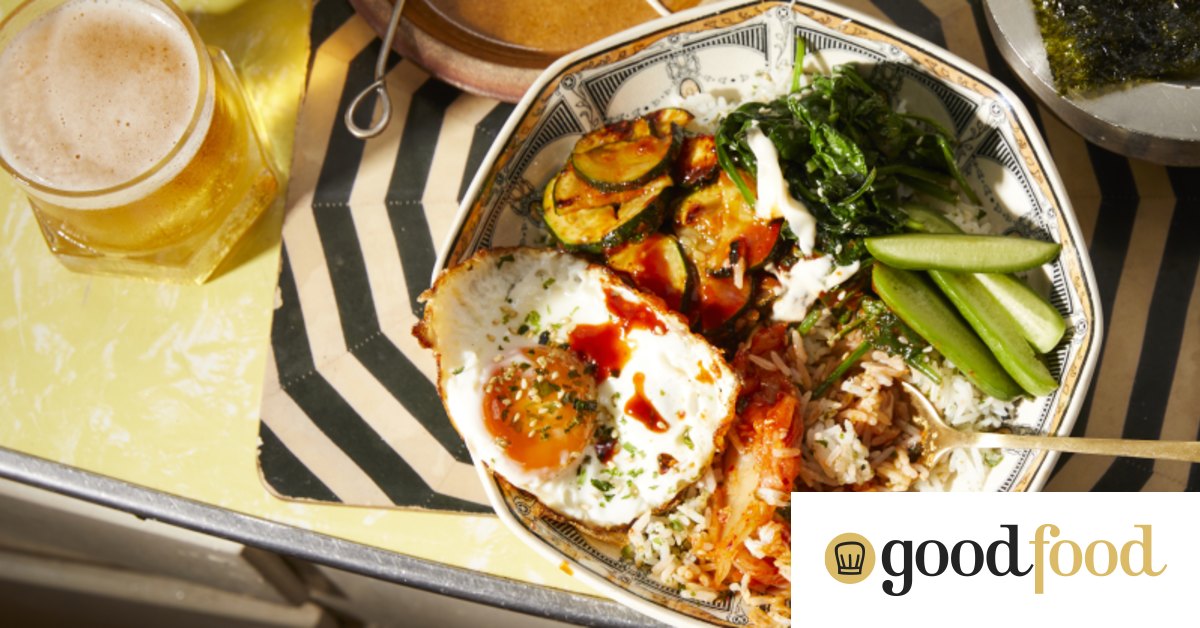 Sesame-fried egg bibimbap