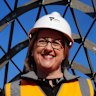 In her happy place: Premier Jacinta Allan spruiks the West Gate Tunnel project before taking her winter break. 