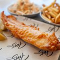 Fish and Chips at Finns.