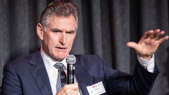 NAB chief executive Ross McEwan said there were encouraging signs inflation and interest rates in Australia were peaking, and the nation would avoid a “pronounced economic correction.”