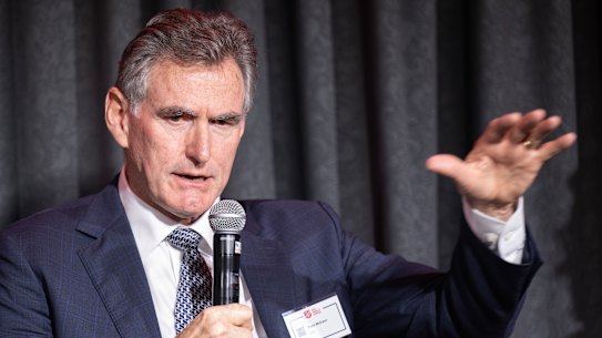 NAB chief executive Ross McEwan said the bank was seeing house prices “going sideways” rather than down.