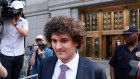 FTX founder Sam Bankman-Fried leaves a US Courthouse in New York in August.
