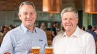 Michael Shearer (left) has been elevated to MD of Australia’s third largest beer company, Coopers Brewery, as Tim Cooper (right) bows out after 23 years at the helm of the beer group which was first established in 1862. 