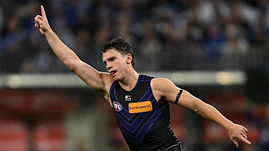 Fremantle star Caleb Serong was again particularly influential.