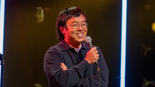 Aaron Chen performing in his new Netflix stand-up special Secret Garden.