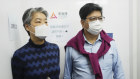 Chris Yeung, right, founder and chief writer, and Daisy Li, chief editor of Citizen News.
