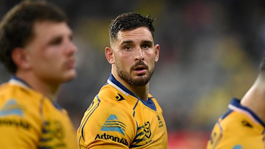 Sidelined: Parramatta Eels forward Ryan Matterson.