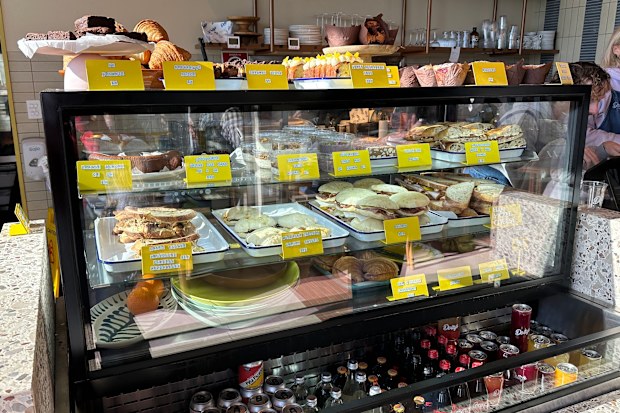 Check out the delicious treats on display at Dolly's Cafe every morning.