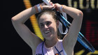 Kimberly Birrell after defeating Estonian world number 32 Kaia Kanepi.