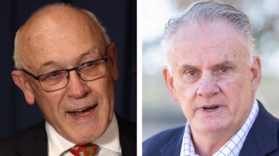 Liberal MLC Damien Tudehope and independent MP Mark Latham