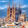 Visitor drawcard the Church of La Sagrada Familia by Antoni Gaudi in Barcelona.