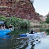Andy Donaldson on his record-making swim in Lake Argyle.