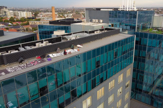 The roof of the Mantra in Preston.