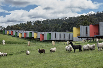 Tasmanian farm stay making waves for its clever, high-spec design