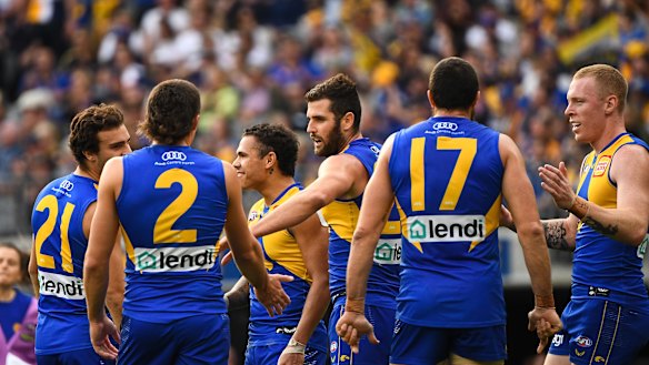 Jack Darling celebrates a goal.