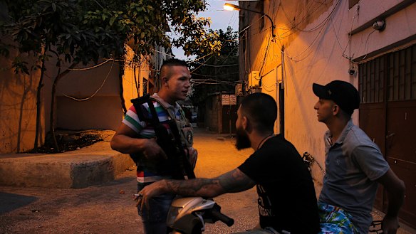 Abu Raban on his evening security round.