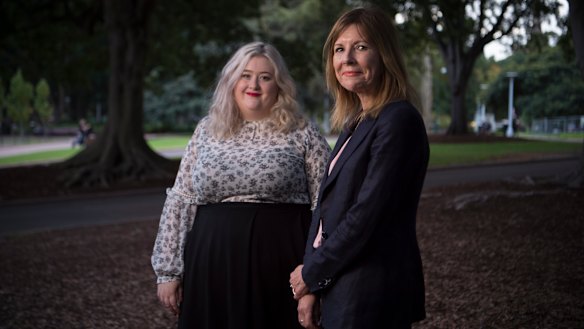 Sinead Canning (left), campaign manager at NSW Pro-Choice Alliance and (right) Dr Deborah Bateson, medical director at Family Planning NSW. 