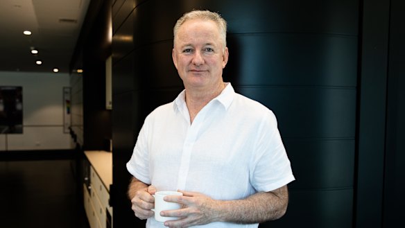 Outgoing Nine chief executive Hugh Marks.