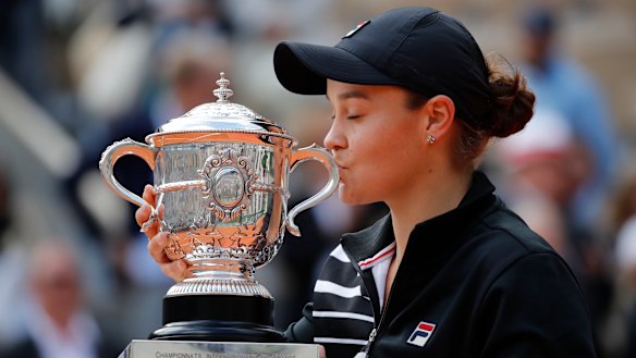 Ash Barty won her first grand slam title at the age of 23 despite taking a year off earlier in her career.