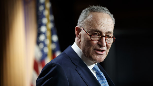 Senate Minority Leader Chuck Schumer said the House would transmit the article of impeachment on Tuesday (AEDT).