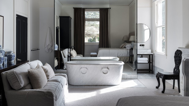 Moss Manor: Old council offices have been turned into bedrooms with an en suite. 