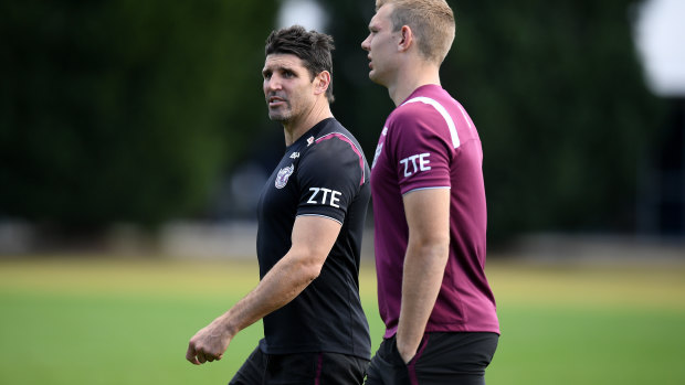 No hard feelings: Outgoing coach Trent Barrett will give Cartwright his blessing.