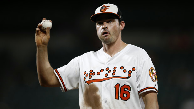  2018 BALTIMORE ORIOLES 1st PRO TEAM TO WEAR BRAILLE