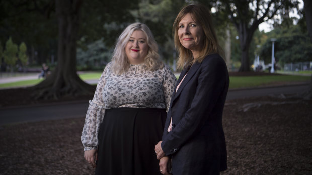 Sinead Canning (left), campaign manager at NSW Pro-Choice Alliance and (right) Dr Deborah Bateson, medical director at Family Planning NSW. 