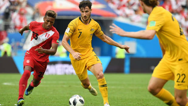 Standout: Mat Leckie was one of Australia's best at the World Cup.