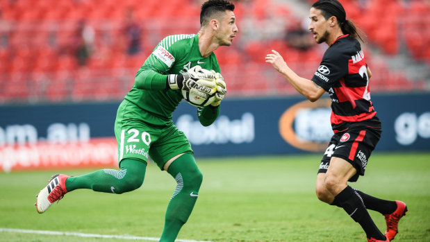 Race against time: Wanderers' goalkeeper Vedran Janjetovic will be given every opportunity to prove he is fit to face Sydney FC.