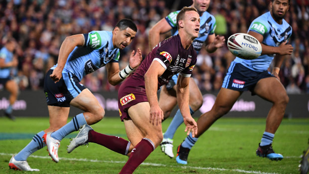 Leader: Cherry-Evans was instrumental in his first game as captain of the Maroons.